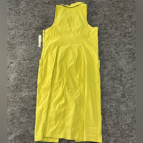 Anthropologie Plus Size CareerChartreuse Sleeveless Button Down Dress Size 18W - Picture 5 of 5